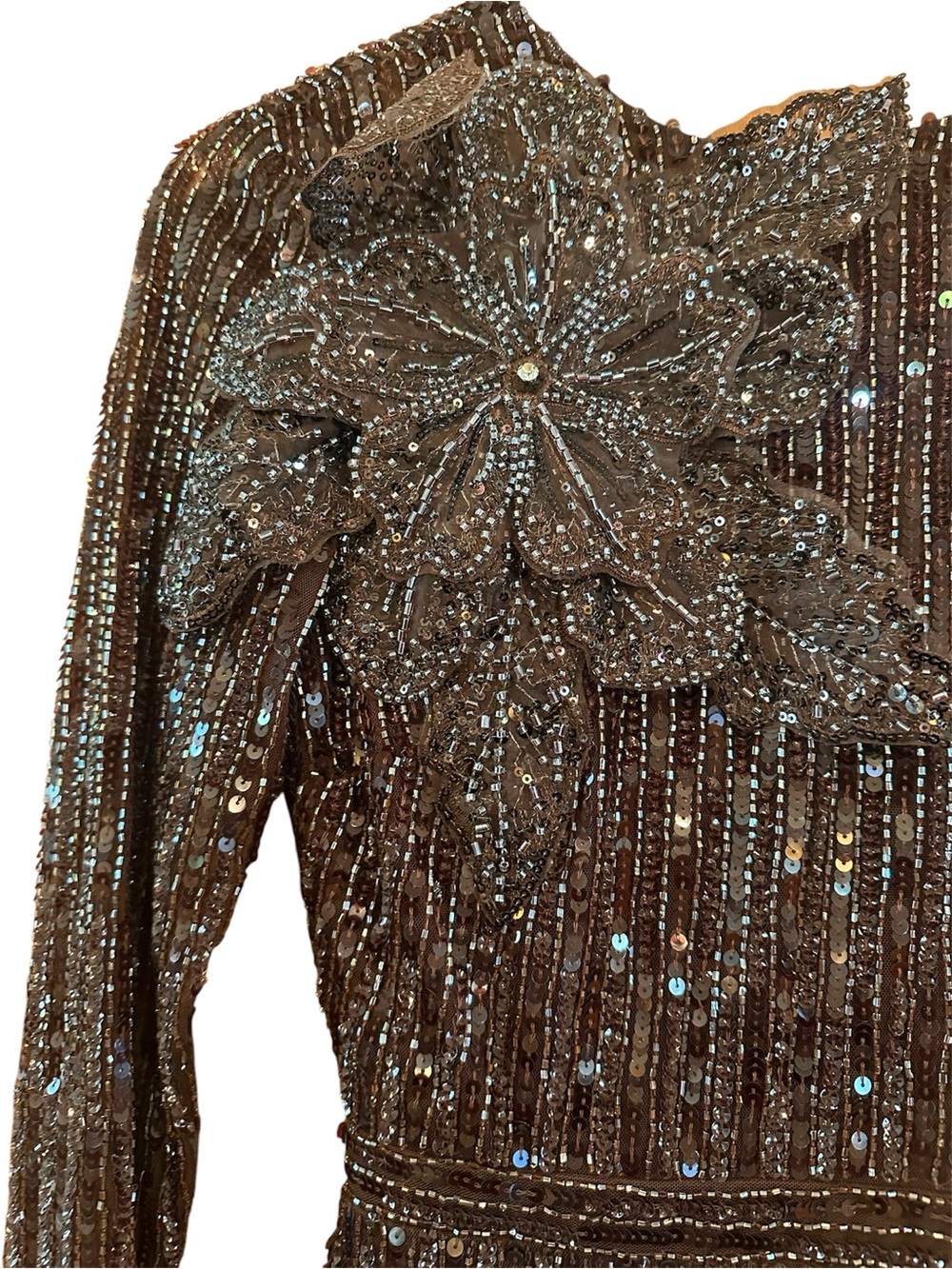 MACDUGGAL Embellished Sequin party formal Dress